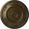 Ekena Millwork Nestor Ceiling Medallion (Fits Canopies up to 5"), Hand-Painted Brass, 25 7/8"OD x 2 1/4"P CM25NEBRS - alternate 1